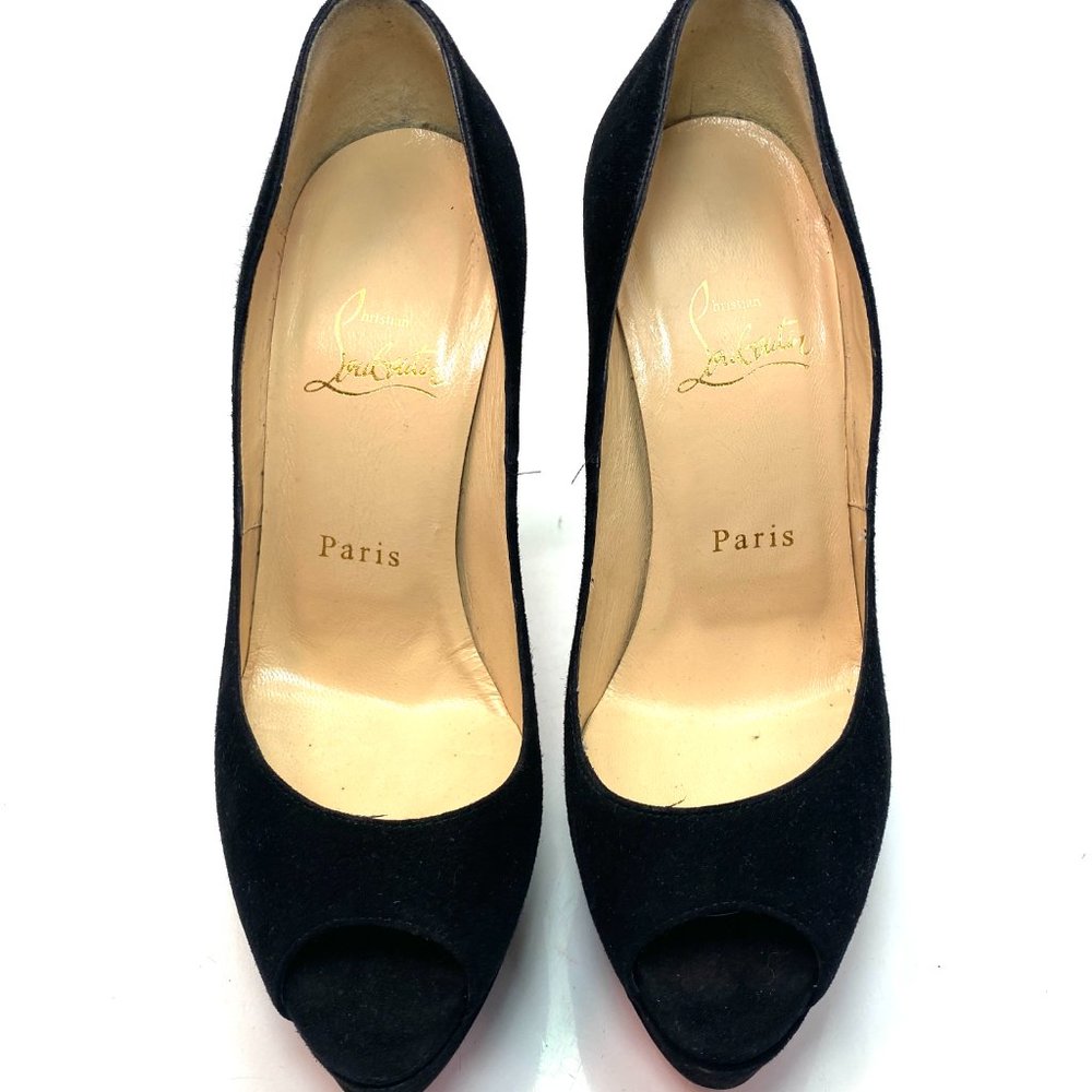 🌷❤️‍🔥FINAL SALE 🔥 NO OFFERS🌷💥Christian Louboutin Lady Peep 150 Heels 36 - Picture 2 of 6